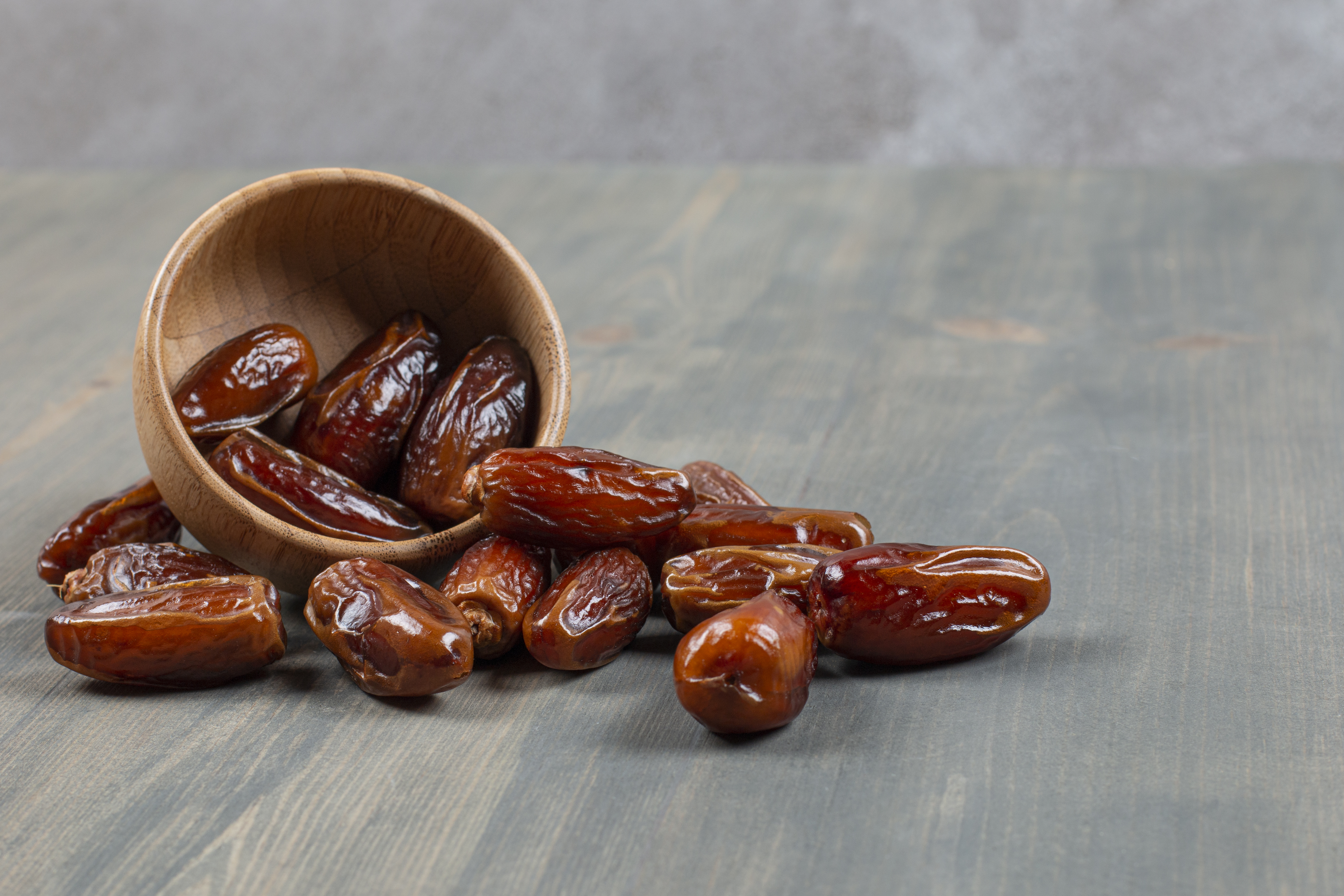 Medjool dates on a plate